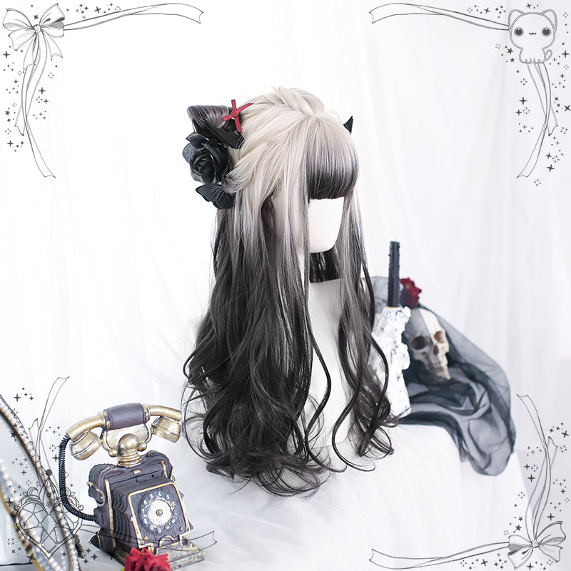 Nibimi Lolita gradient long curly Harajuku wig NM2850