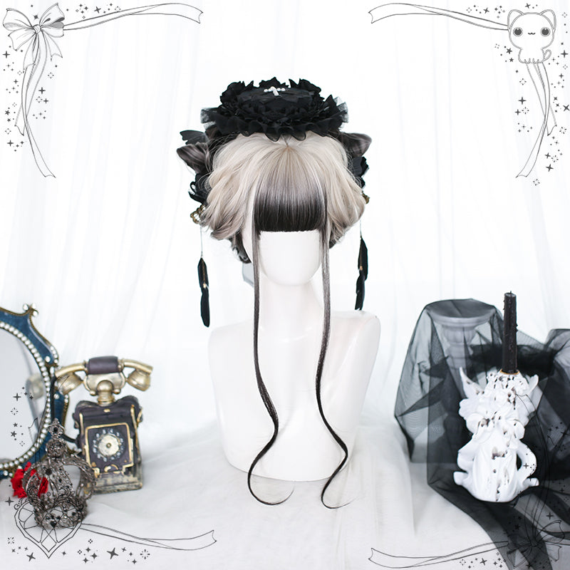 Nibimi Lolita gradient long curly Harajuku wig NM2850