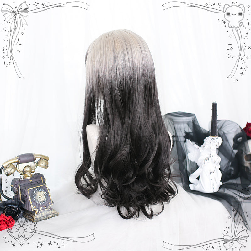 Nibimi Lolita gradient long curly Harajuku wig NM2850