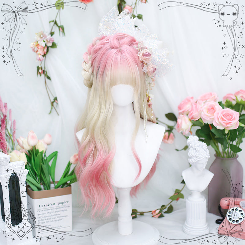 Nibimi Lolita gradient jk long curly Harajuku wig NM2862